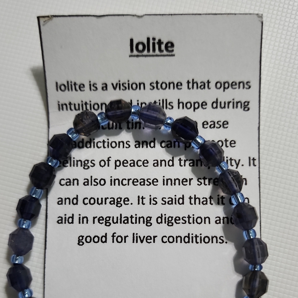 Iolite Stretch Bracelet